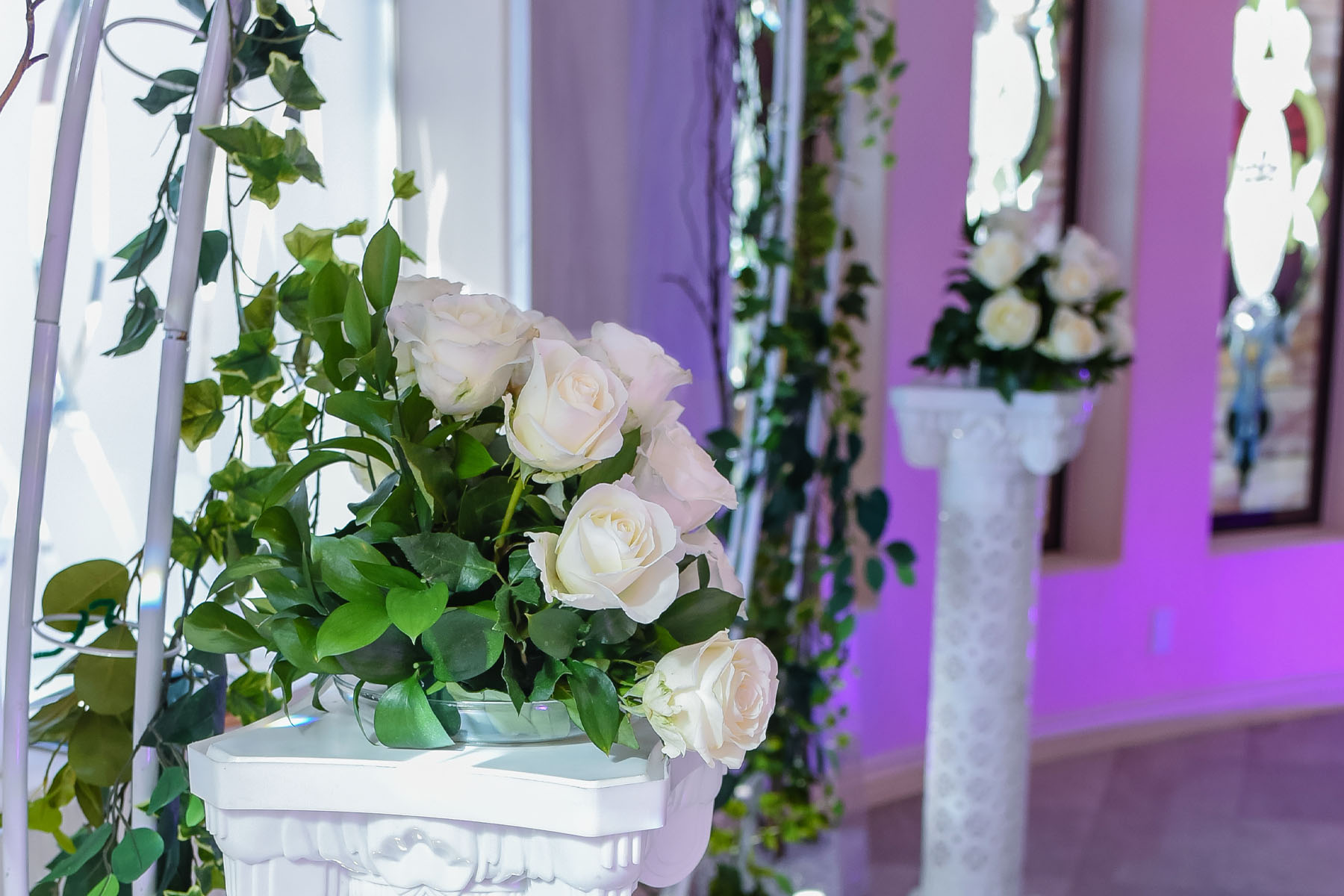 Wedding chapel decor