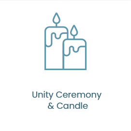 Unity ceremony & candles in your reception package in Las Vegas